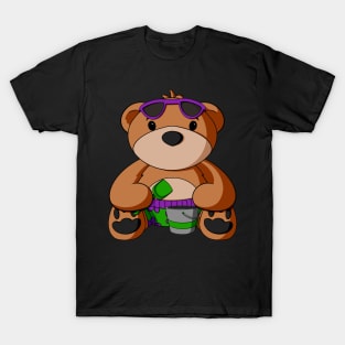 Sandy Beach Teddy Bear T-Shirt